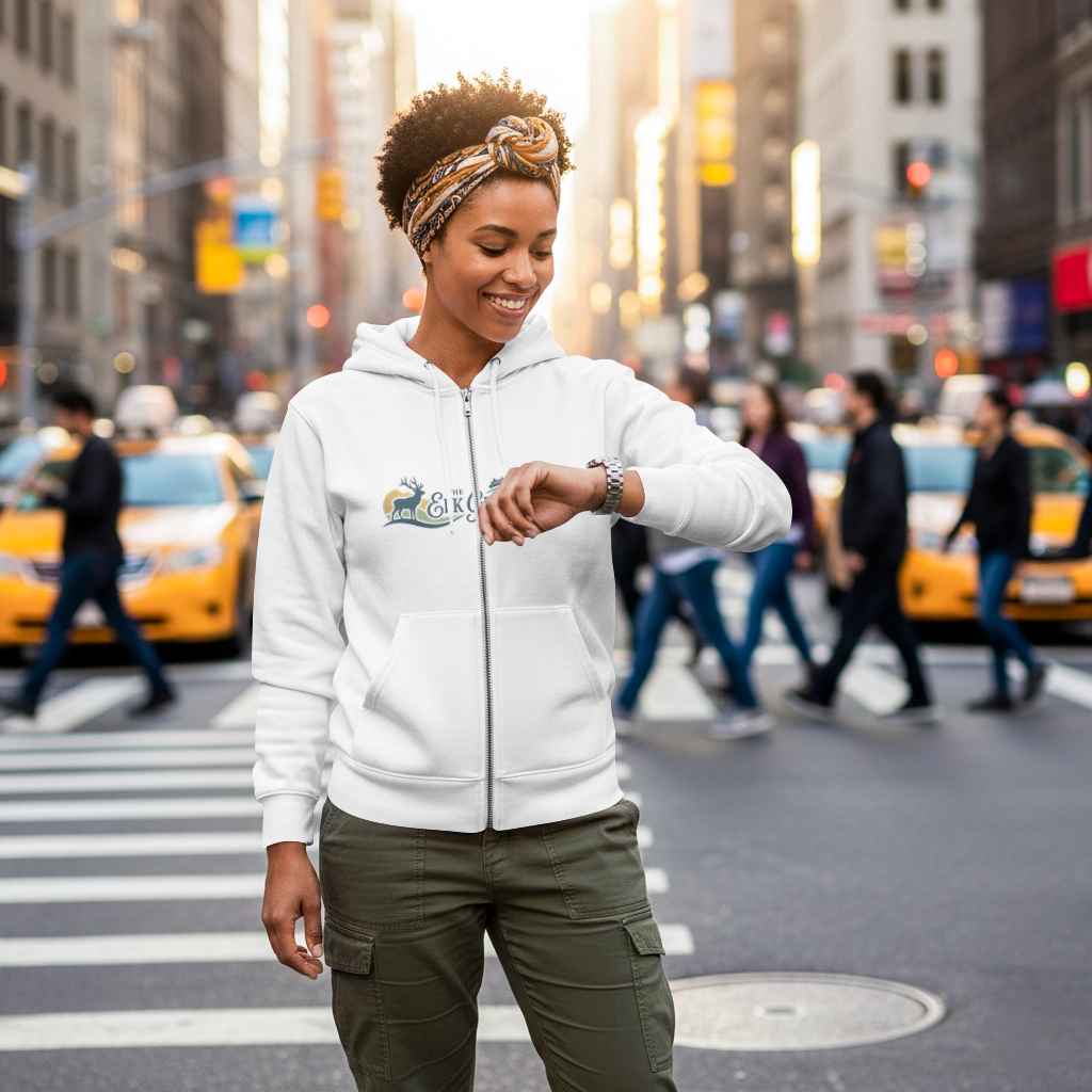 Elk Grove Travel Company traveler checking her watch before her next journey